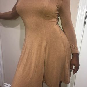 Cute tan shoulder dress